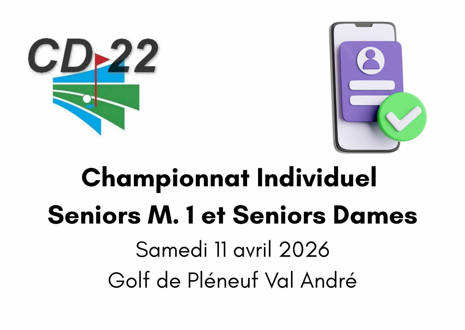 Championnat Départemental Senior M1 et D du 22