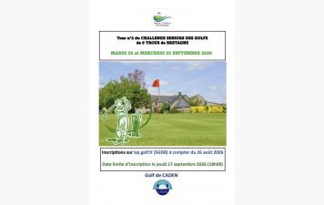 Challenge seniors des golfs de 9 trous de Bretagne 2026